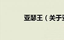 亚瑟王（关于亚瑟王的介绍）