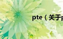 pte（关于pte的介绍）