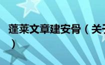 蓬莱文章建安骨（关于蓬莱文章建安骨的介绍）