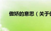傲娇的意思（关于傲娇的意思的介绍）