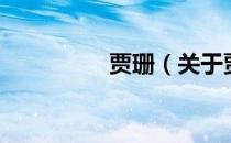 贾珊（关于贾珊的介绍）