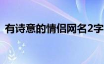 有诗意的情侣网名2字（有诗意的情侣网名）