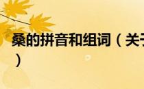 桑的拼音和组词（关于桑的拼音和组词的介绍）