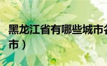 黑龙江省有哪些城市名称（黑龙江省有哪些城市）