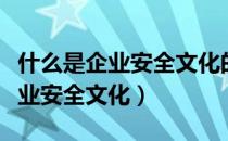 什么是企业安全文化的灵魂和核心（什么是企业安全文化）