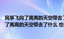 风筝飞向了高高的天空带去了什么也带去了什么（风筝飞上了高高的天空带去了什么 也带去了什么）