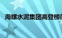 海螺水泥集团高登榜简介（海螺水泥集团）