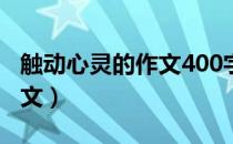 触动心灵的作文400字四年级（触动心灵的作文）