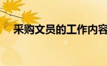 采购文员的工作内容和职责（采购文员）