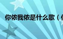 你侬我侬是什么歌（你侬我侬是什么意思）