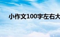 小作文100字左右大全（小作文100字）