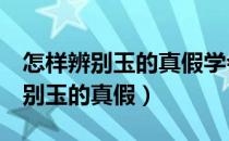 怎样辨别玉的真假学会这3招轻松分（怎样辨别玉的真假）
