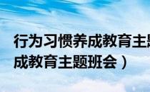 行为习惯养成教育主题班会ppt（行为习惯养成教育主题班会）