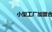小型工厂加盟合作（小型工厂）