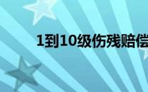 1到10级伤残赔偿价目表（1到10）