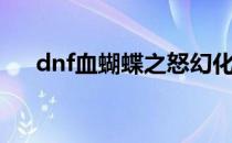 dnf血蝴蝶之怒幻化（dnf血蝴蝶之怒）