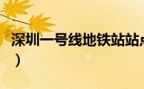 深圳一号线地铁站站点（深圳一号线地铁路线）