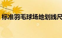 标准羽毛球场地划线尺寸图（标准羽毛球场）