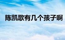 陈凯歌有几个孩子啊（陈凯歌有几个孩子）