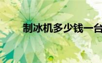 制冰机多少钱一台（制冰机多少钱）