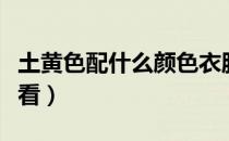 土黄色配什么颜色衣服（土黄色配什么颜色好看）