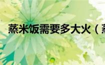 蒸米饭需要多大火（蒸米饭需要多长时间）