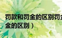 罚款和罚金的区别罚金刑如何执行（罚款和罚金的区别）