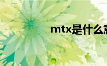 mtx是什么意思（mtx）