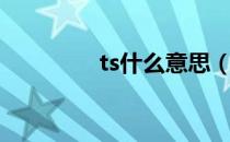 ts什么意思（ts什么意思）
