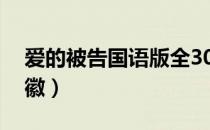 爱的被告国语版全30集（爱的被告国语版安徽）