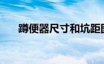 蹲便器尺寸和坑距图解（蹲便器尺寸）