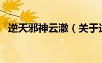逆天邪神云澈（关于逆天邪神云澈的介绍）