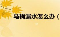 马桶漏水怎么办（马桶漏水怎么办）