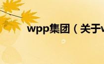 wpp集团（关于wpp集团的介绍）