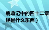 鹿鼎记中的四十二章经（鹿鼎记 里四十二章经是什么东西）