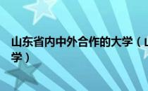 山东省内中外合作的大学（山东省有哪些中外合作办学的大学）