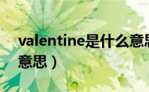 valentine是什么意思啊（valentine是什么意思）