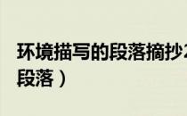 环境描写的段落摘抄200字精选（环境描写的段落）