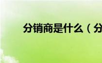 分销商是什么（分销商是什么意思）