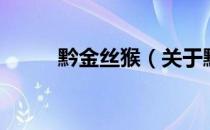 黔金丝猴（关于黔金丝猴的介绍）