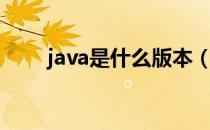 java是什么版本（java是什么软件）