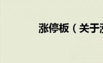 涨停板（关于涨停板的介绍）