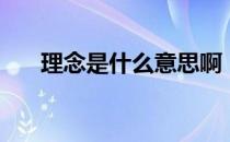 理念是什么意思啊（理念是什么意思）