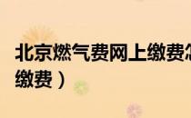 北京燃气费网上缴费怎么交（北京燃气费网上缴费）