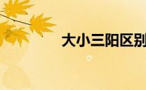 大小三阳区别（大小三阳）