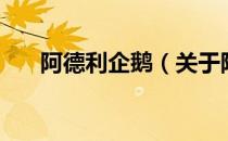 阿德利企鹅（关于阿德利企鹅的介绍）