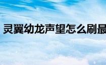 灵翼幼龙声望怎么刷最快（灵翼幼龙在哪买）