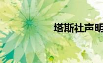 塔斯社声明（塔斯社）