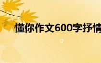 懂你作文600字抒情（懂你作文600字）