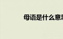 母语是什么意思（母语英语）